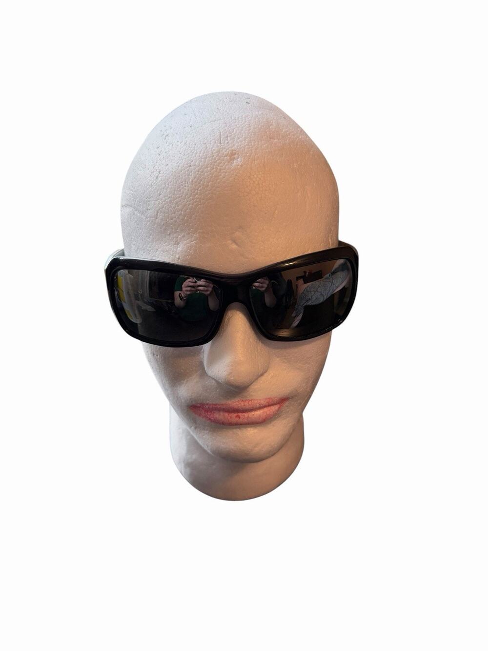 Maui Jim MJ 111-02 Sunglasses Gloss Black Polarized Italy Used
